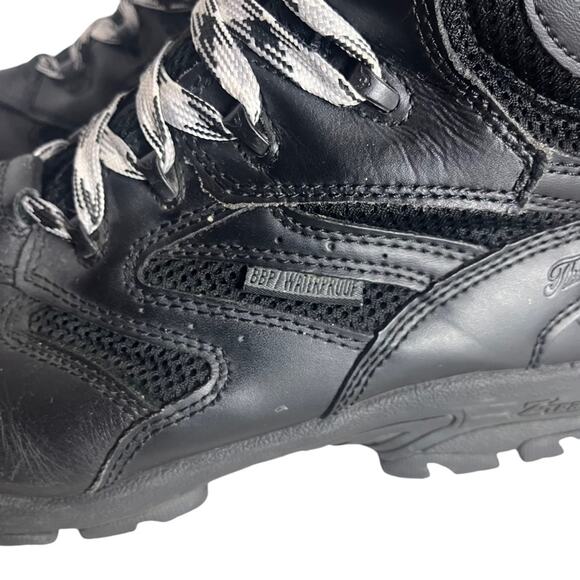 Thorogood The Deuce Leather Biker Boots Men 11 Black 8” Side Zip Combat Tactical - Picture 5 of 15